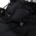 BURBERRY™ Detachable Sleeve Hooded Puffer Jacket Black