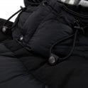 BURBERRY™ Detachable Sleeve Hooded Puffer Jacket Black